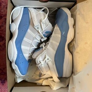 Nike Jordan Six Rings, ice blue and white like new